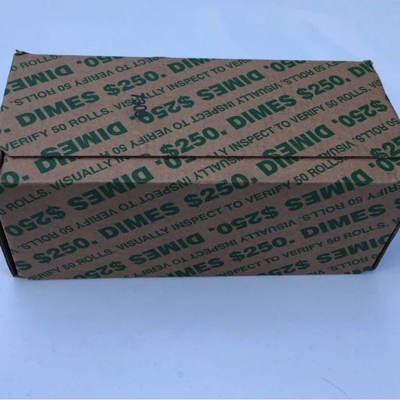 UNSEARCHED Roosevelt Dime Roll Bank Roll POSSIBLE SILVER!! - Picture 2 of 2